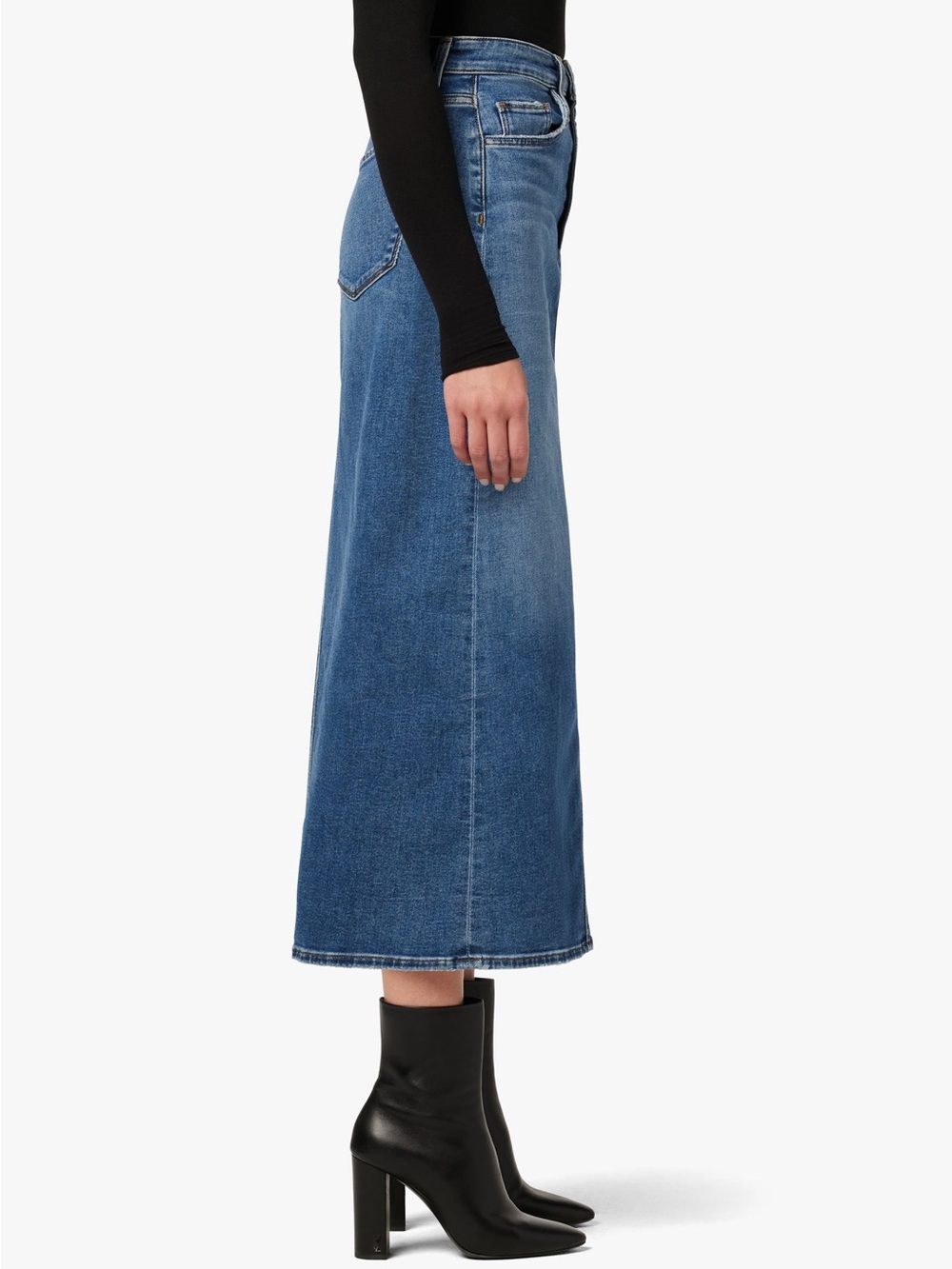 Joe’s The Elyssa Blue Denim Midi Maxi Women’s Skirt Size 26 - Picture 2 of 14